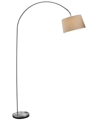 Adesso Satin Steel Goliath Arc Floor Lamp In No Color