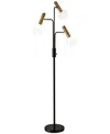 Adesso Sinclair Led 3-arm Floor Lamp In Black