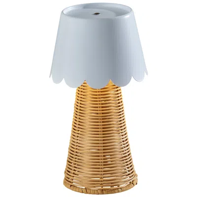 Adesso Tory Led Cordless Table Lamp- White In Gold