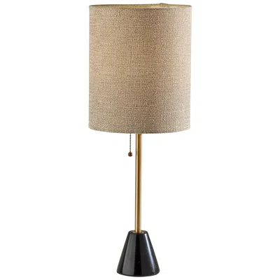 Adesso Tucker Antique Brass Metal Buffet Table Lamp