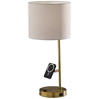Adesso Wyatt Supercharger Desk Lamp- Antique Brass