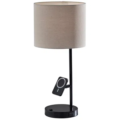 Adesso Wyatt Supercharger Desk Lamp- Black