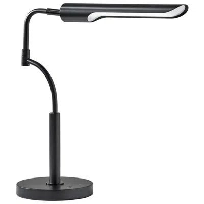 Adesso Zane Led Desk Lamp W. Smart Switch - Black In Animal Print