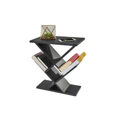 Adesso Zig-zag End Table In Black