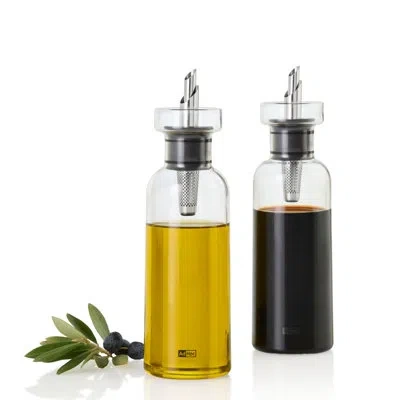 Adhoc Aromapour Oil & Vinegar Dispenser Set In Gray