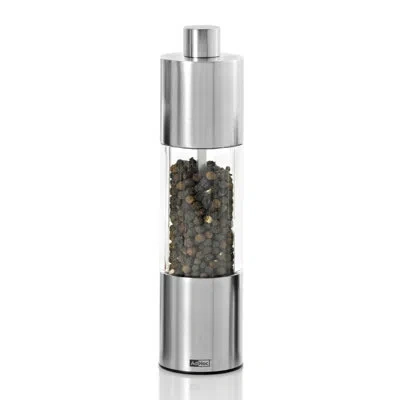 Adhoc Classic Medium Mill Salt Or Pepper Grinder In Silver
