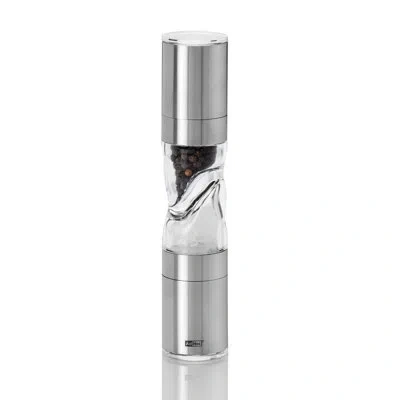 Adhoc Duomill Pure Combo Salt And Pepper Grinder Set In Silver