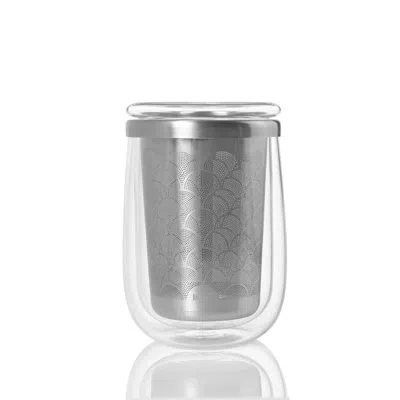 Adhoc Fusion Glass With Tea Infuser In Silver