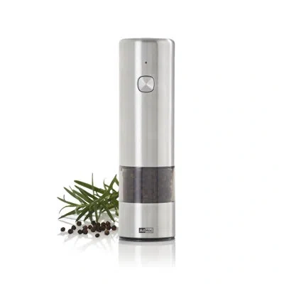 Adhoc Imill Electric Pepper Or Salt Mill 6.7" In Silver