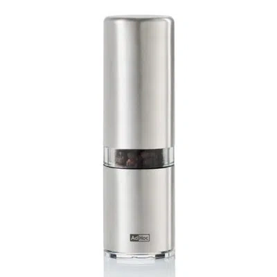 Adhoc Style Pepper Or Salt Mill Cermacut Stainless Steel 5.8" In Silver