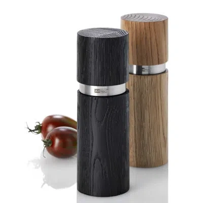 Adhoc Textura Mill Salt And Pepper Grinder Set In Black;white
