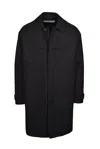 Adhoconcept Adhocconcept Long Technical Jacket - Black In Black