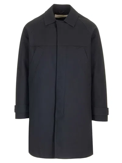 Adhoconcept Blue Trench Coat Jackets Blue