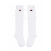 Adiba Ruby Royale Bow Socks In White