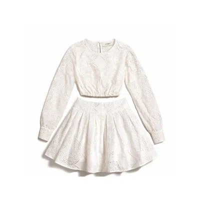 Adiba The Roselle White Cotton Set - Pre Order
