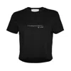 Adiba Women's Black Independent Cropped Tee In Black