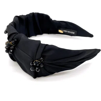 Adiba Women's Black Marigold Handmade Headband