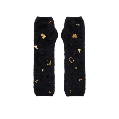 Adiba Women's Black Noir Lifestyle Essence Mitten Glove