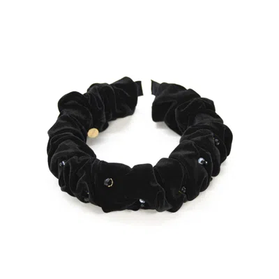 Adiba Women's Black Salvia Handmade Headband