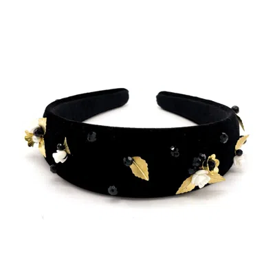 Adiba Women's Black Victoria Handmade Headband