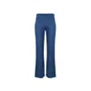 Adiba Women's Blue Galaxy Tweed Flared Pant In Blue