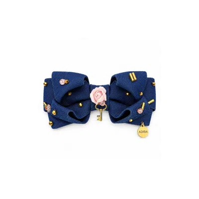 Adiba Women's Blue The Rosegate Key Barrette