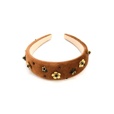 Adiba Women's Brown Mocha Handmade Headband