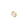 Adiba Women's Fusion Links Stainless Steel Gold Ring