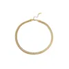 Adiba Women's Gold Harmonious Links Stainless Steel Chain Necklace