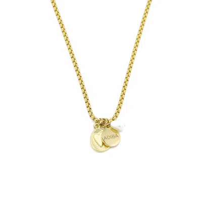 Adiba Women's Gold The Charms Handmade Necklace
