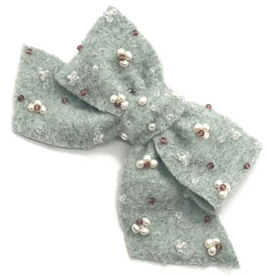 Adiba Women's Green Sophia Hair Bow