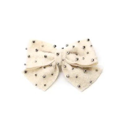 Adiba Women's Neutrals Adina Handmade Hair Bow