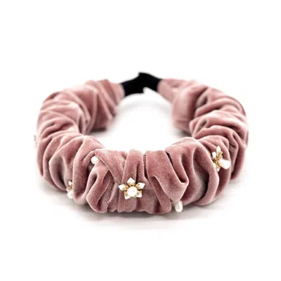 Adiba Women's Pink Carnation Handmade Headband