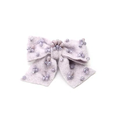 Adiba Women's Pink / Purple Violet Hair Handamde Bow