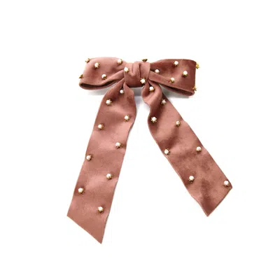 Adiba Women's Pink The Camellia Handmade Barrette
