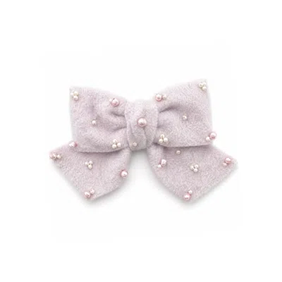 Adiba Women's Purple Violet Fleur Bow