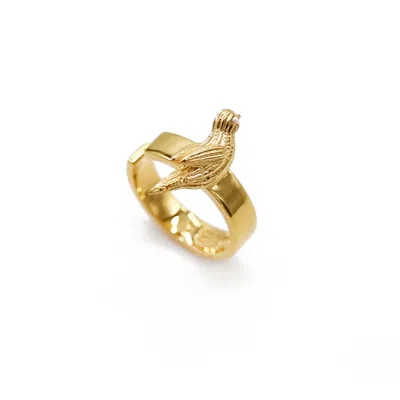 Adiba Women's Robin Pearl Gold Vermeil Ring