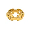 Adiba Women's The Bond Gold Plated Stainless Steel Ring