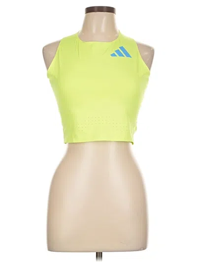 Pre-owned Adidas Adizero Sports Bra In Yellow