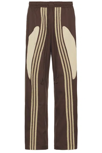 Adidas By Song For The Mute Loose Fit Woven Pants In Brown