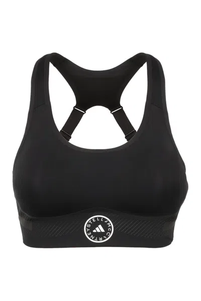 Adidas By Stella Mccartney Truepace High Support Sports Bra In Black