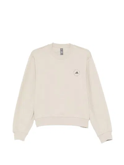 Adidas By Stella Mccartney Adidas By Stella Mc Cartney Cotton Crewneck Sweatshirt In White