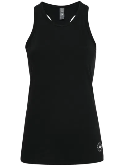 Adidas By Stella Mccartney Fine-ribbed Tank Top In Black