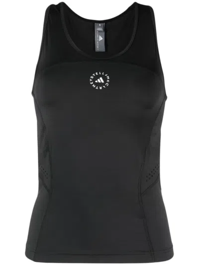 Adidas By Stella Mccartney Adidas By Stella Mc Cartney Logo Training Tank Top In Black