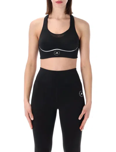 Adidas By Stella Mccartney High Support Running Sports Bra In Black