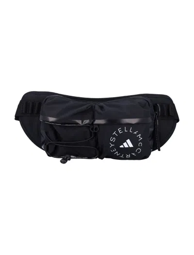Adidas By Stella Mccartney Logo Fanny Pack In Black