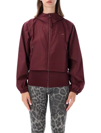 Adidas By Stella Mccartney Adidas Stella Mccartney Maroon Recycled Polyester Jacket In Multi