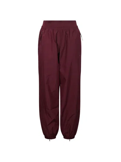 Adidas By Stella Mccartney Adidas Stella Mccartney Maroon Recycled Polyester Trousers In Burgundy