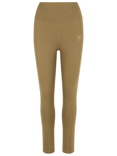 Adidas By Stella Mccartney Army Polyester Blend Leggings In Brown