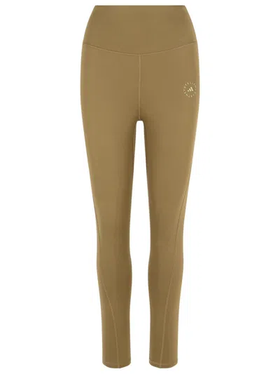 Adidas By Stella Mccartney Leggings High Waistband Seam Detailing In Green